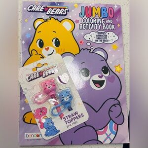 Care Bears Straw Toppers|coloring book Set